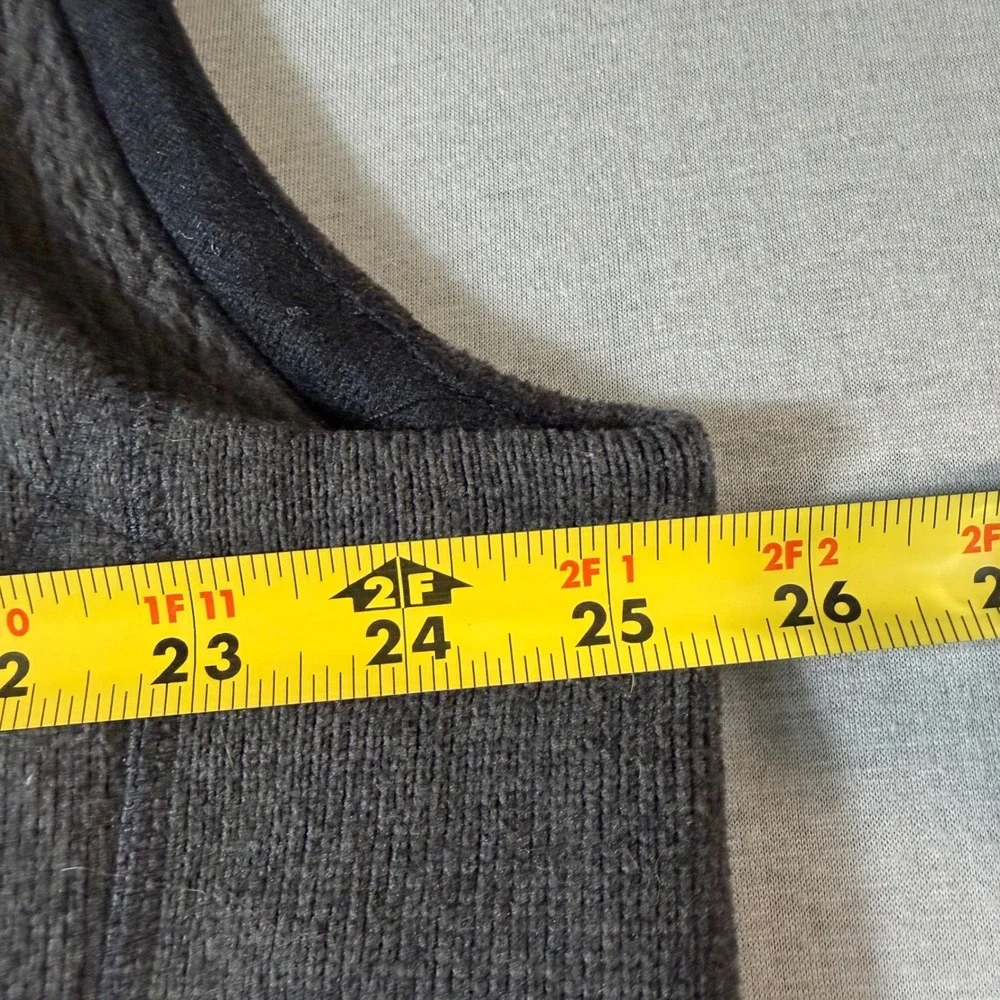 The North Face Gordon Lyons Fleece Vest Mens XXL Dark Gray Heather Full Zip